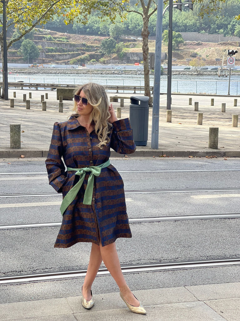 Vestido gabardina